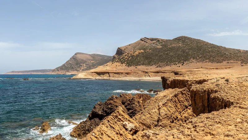 La mer au large d'El Haouaria, au Cap Bon