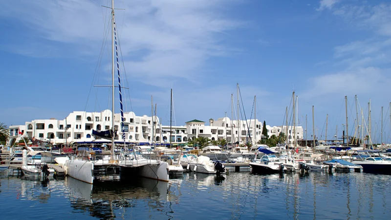 Vue sur la marina de Port El Kantaoui, près de Sousse