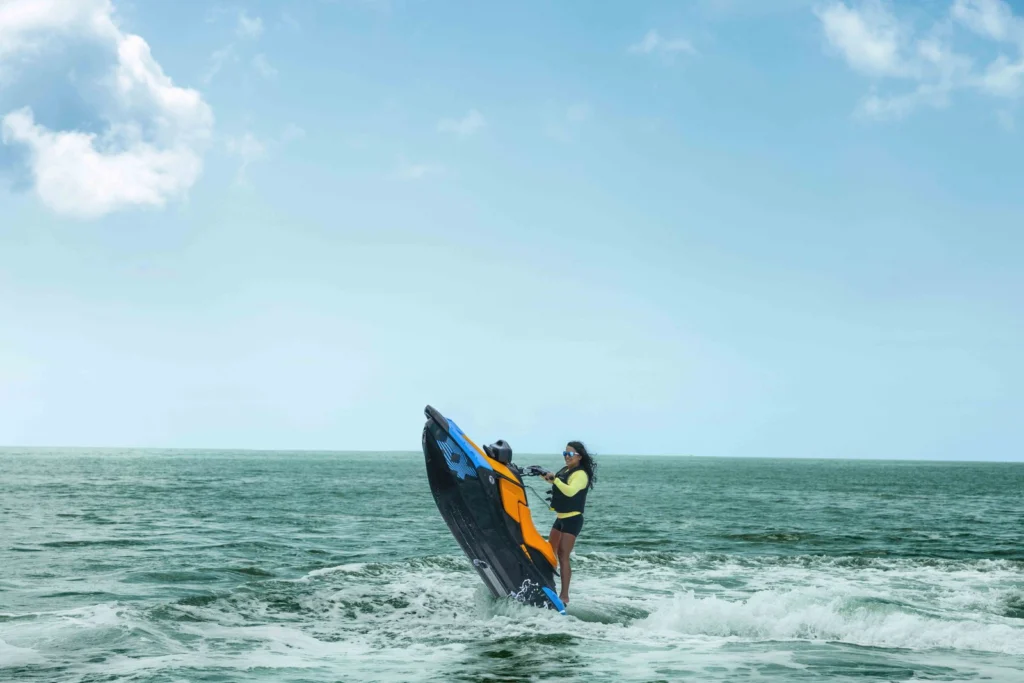 Jet ski Sea-Doo Spark Trixx 2026 cabré en mer